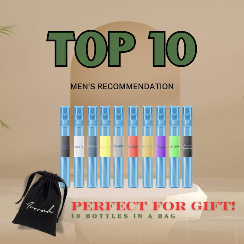 Top 10 Men’s Oil Based Travel Size Inspired Perfume EDP With Gift Bag