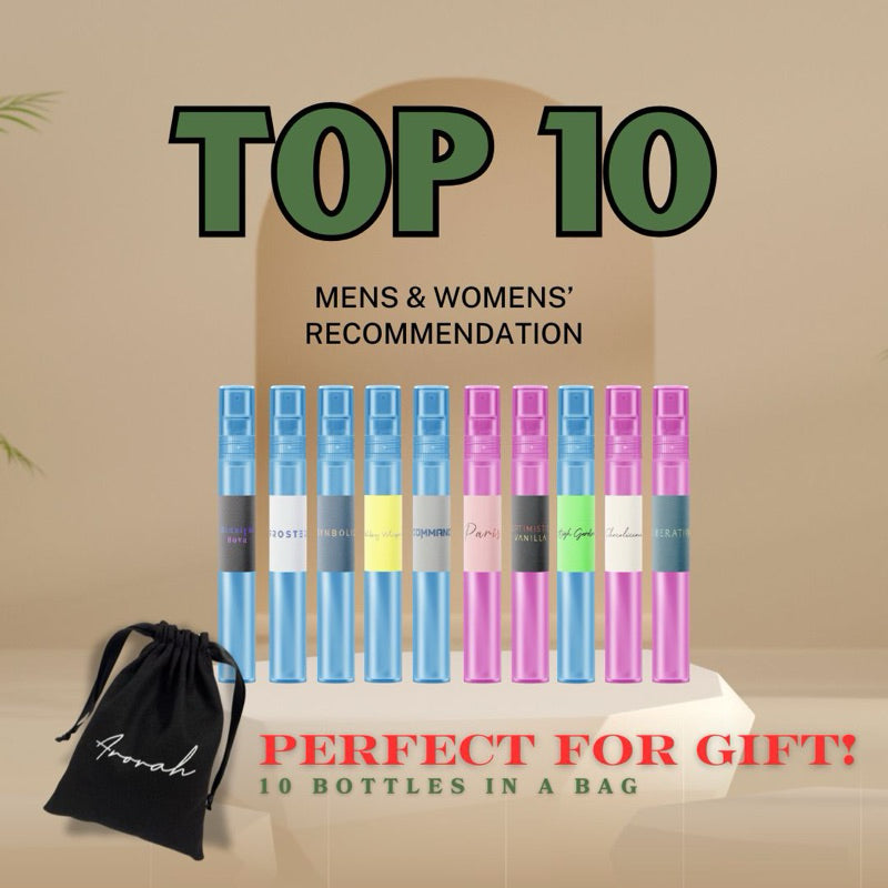 Top 10 Men’s & Women's Oil Based Travel Size Inspired Perfume EDP With Gift Bag