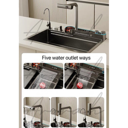 Alien Faucet Hydropower LED Kitchen Sink Set 2024