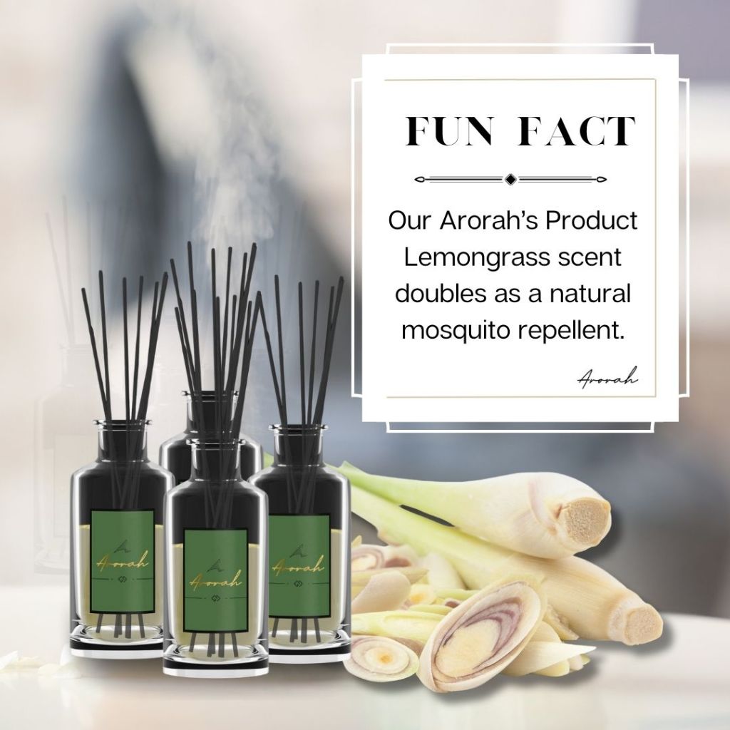 LemOn Grass Bundle X4 180ml Reed Diffuser Home Mosquito Repellent Christmas Home Essential Gift Exchange Set