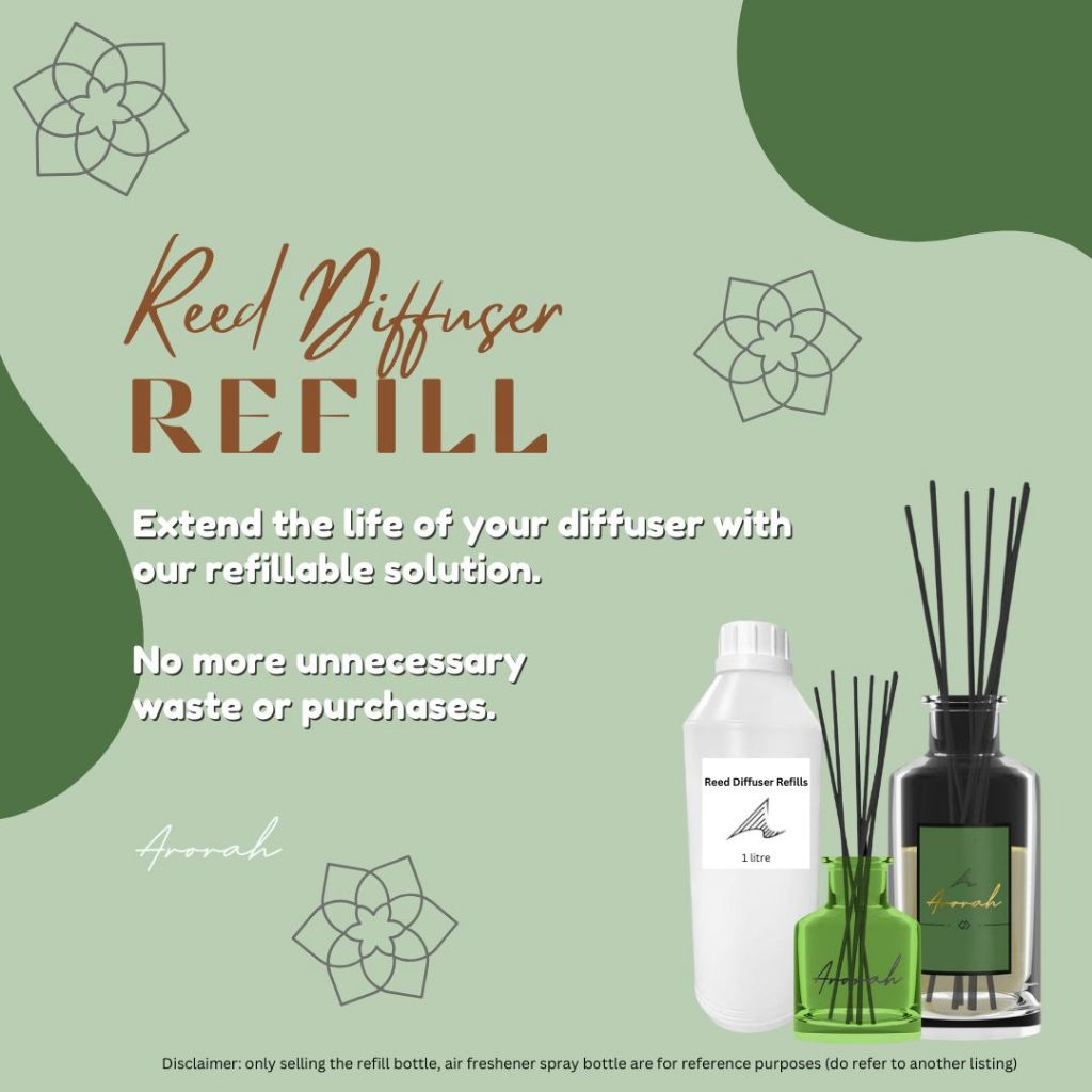 Reed Diffuser 1L, Premium Quality Refill Ready To Use